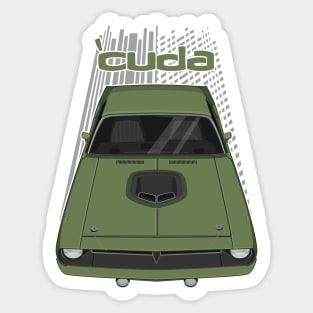 Plymouth Barracuda - Hemi Cuda - 1970 - Green Sticker